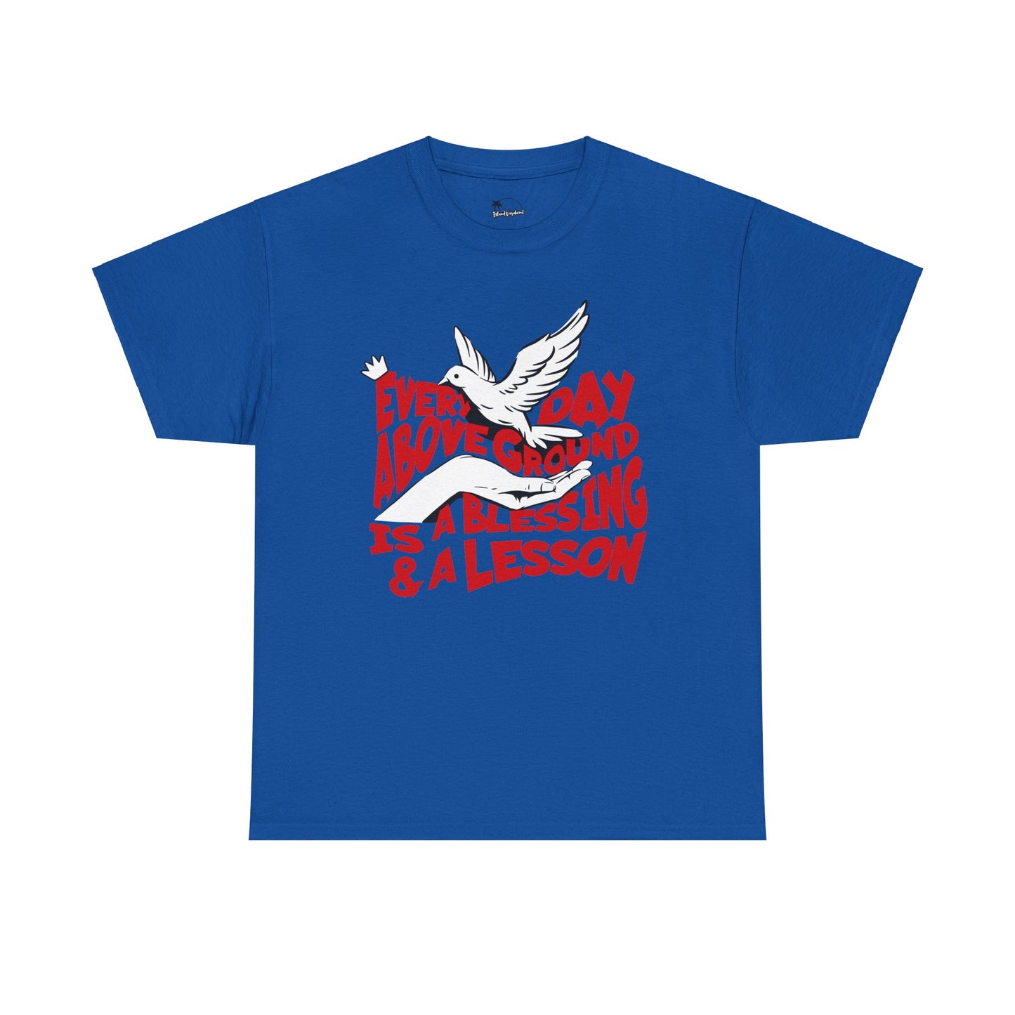 Everyday Above Ground Is A Blessing & A Lesson - Heavy Cotton Tee