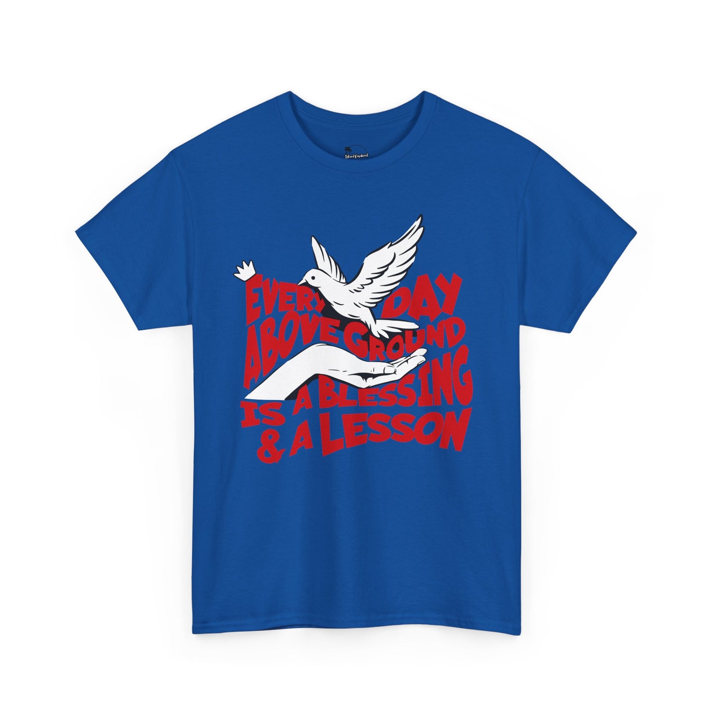 Everyday Above Ground Is A Blessing & A Lesson - Heavy Cotton Tee