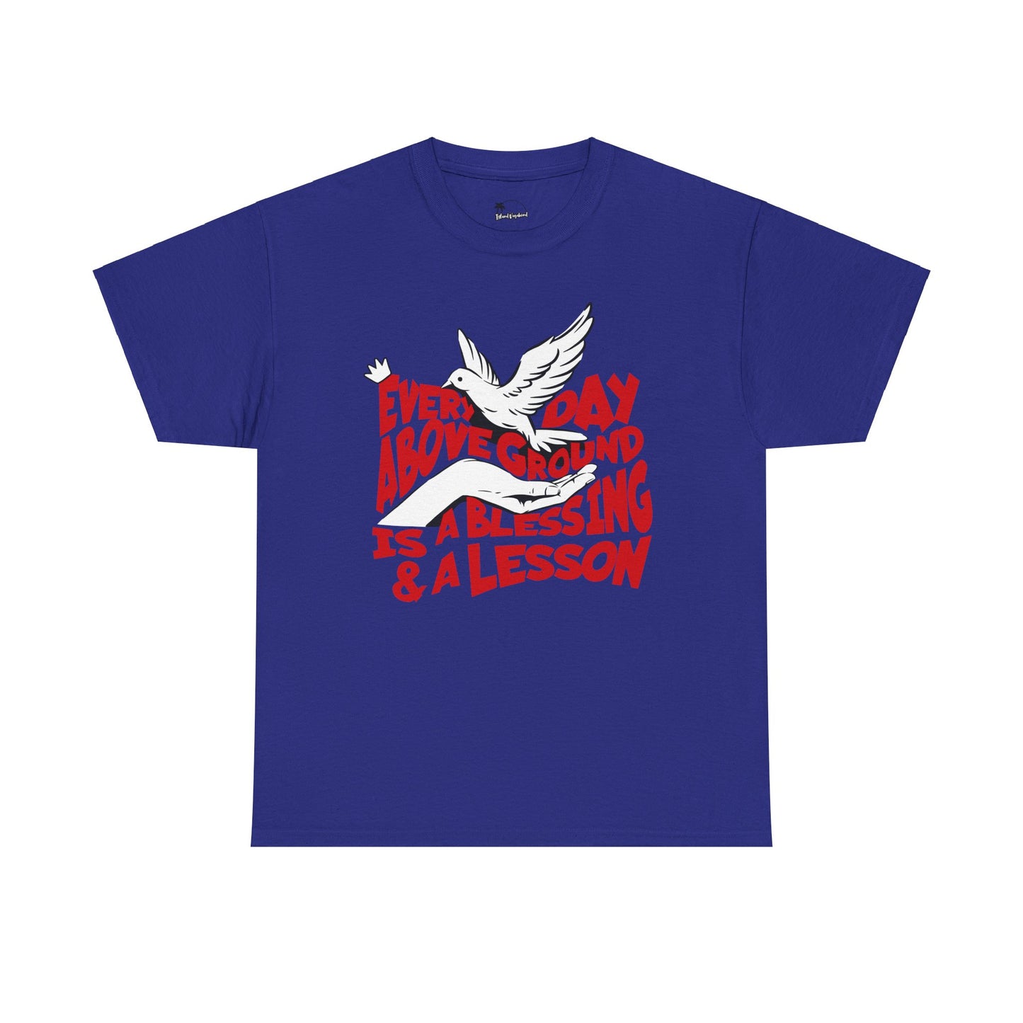Everyday Above Ground Is A Blessing & A Lesson - Heavy Cotton Tee