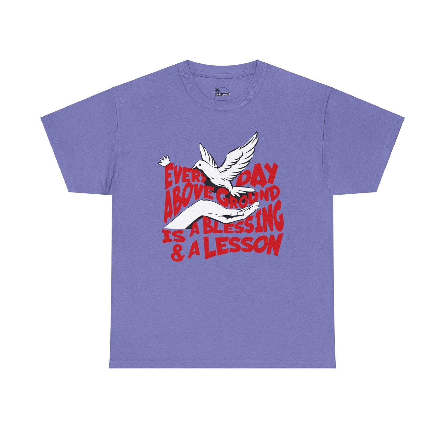 Everyday Above Ground Is A Blessing & A Lesson - Heavy Cotton Tee