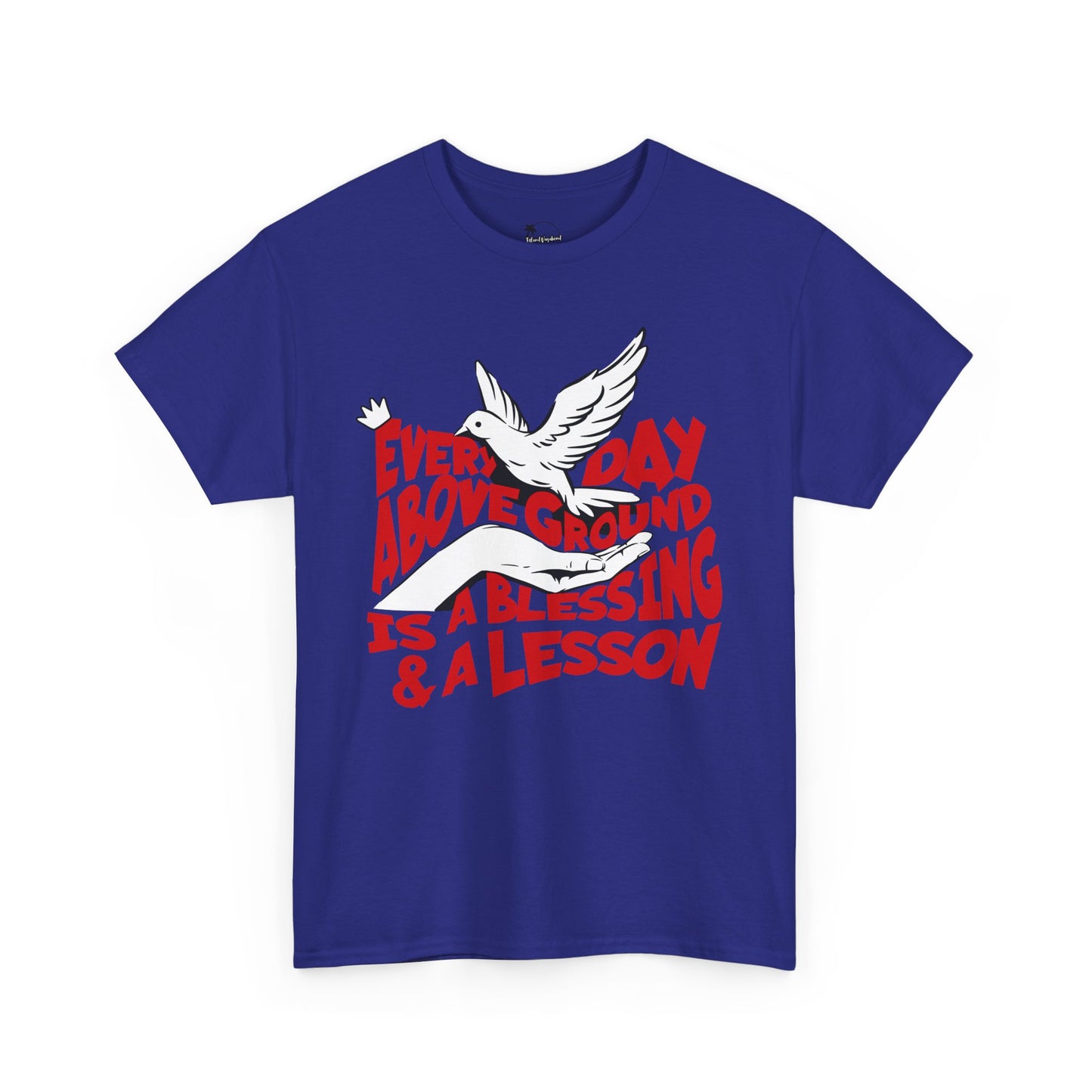 Everyday Above Ground Is A Blessing & A Lesson - Heavy Cotton Tee