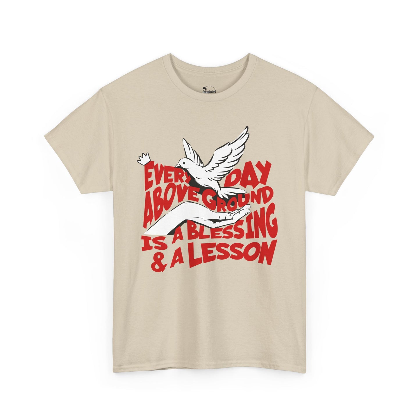 Everyday Above Ground Is A Blessing & A Lesson - Heavy Cotton Tee
