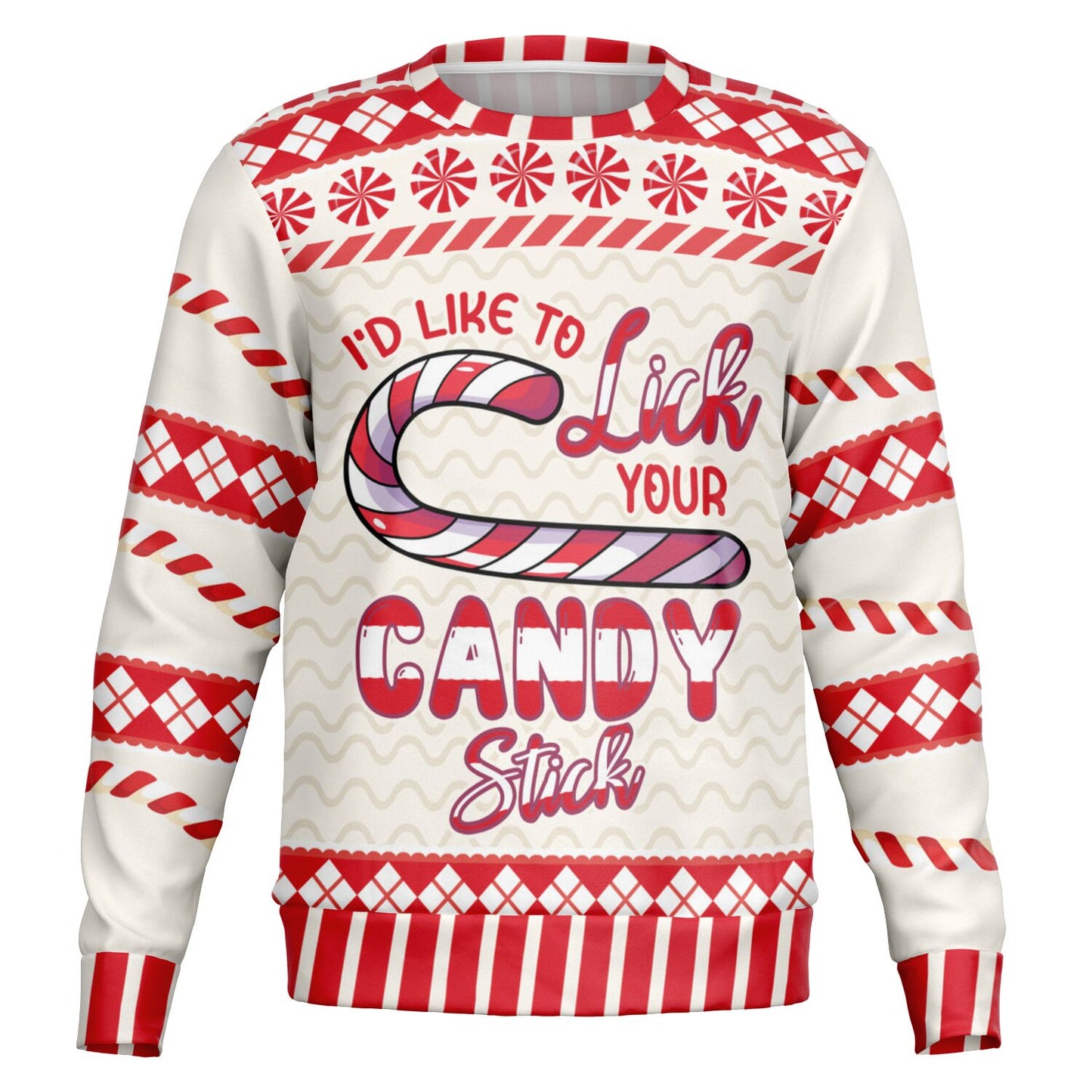 Lick Your Candy Stick Christmas Sweatshirt