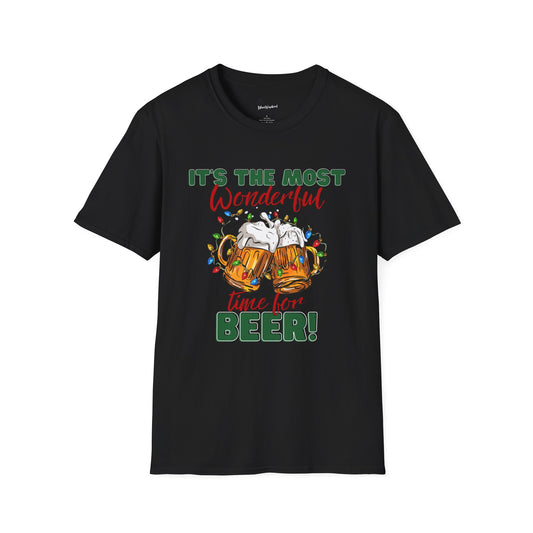 It' The Most Wonderful Time For Beer - Softstyle T-Shirt