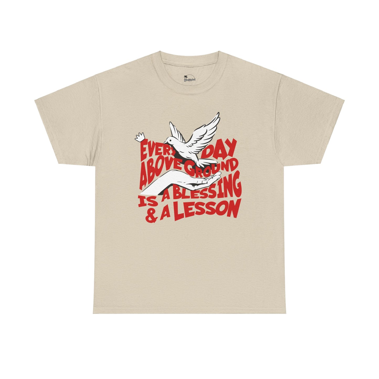 Everyday Above Ground Is  A Blessing & A Lesson - Heavy Cotton Tee