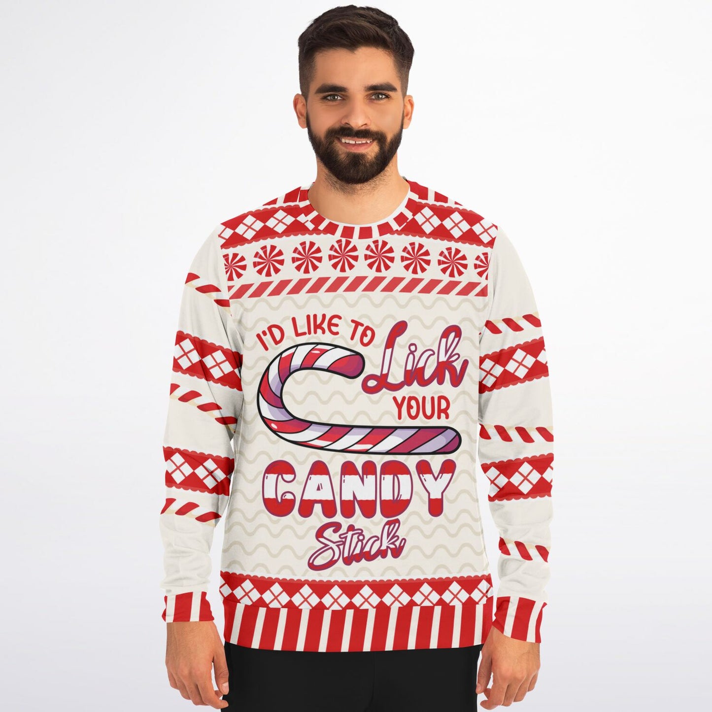 Lick Your Candy Stick Christmas Sweatshirt