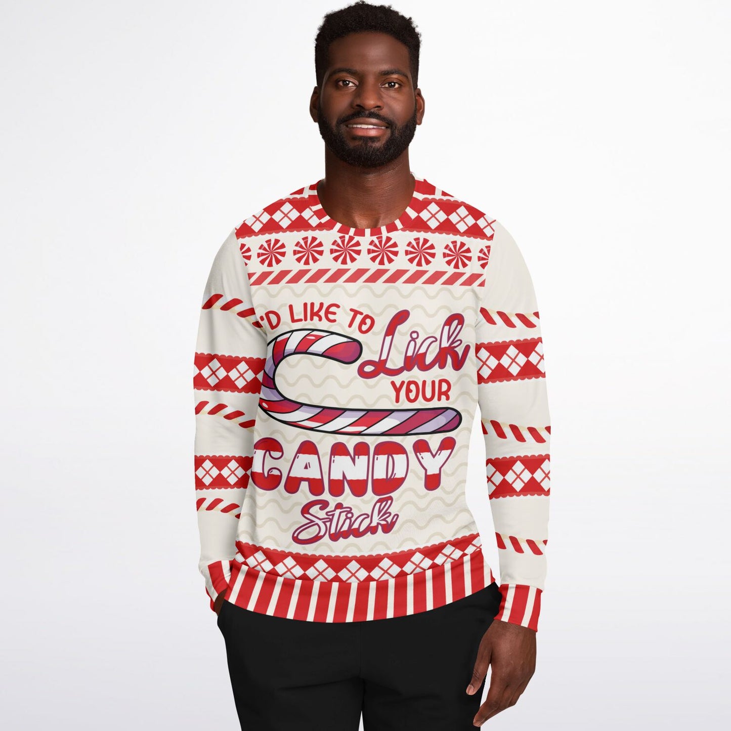 Lick Your Candy Stick Christmas Sweatshirt