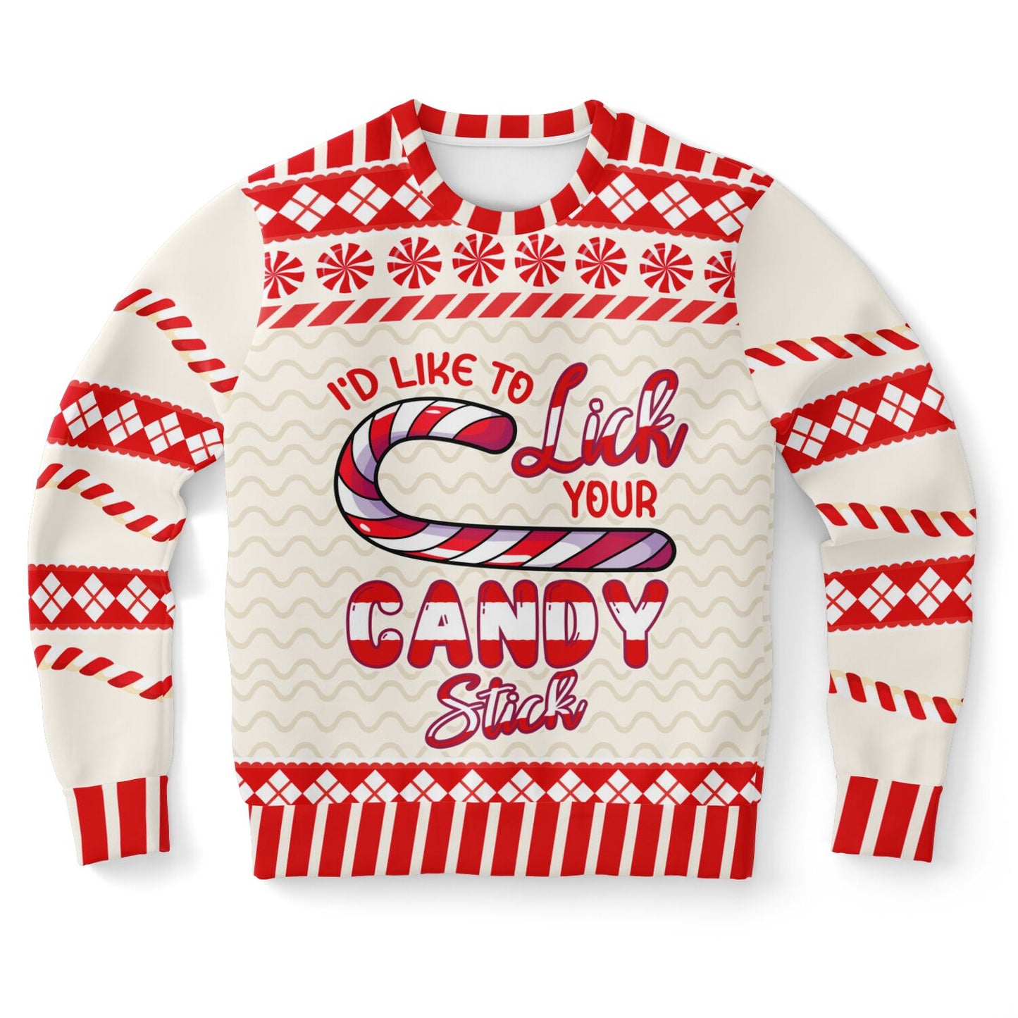 Lick Your Candy Stick Christmas Sweatshirt